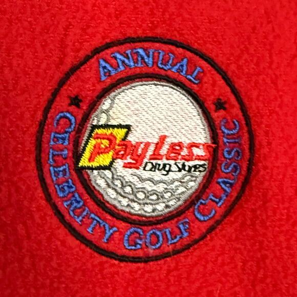 Vintage 90s Nike Golf Red Fleece Vest Men’s XL Payless Celebrity Classic - Picture 4 of 7